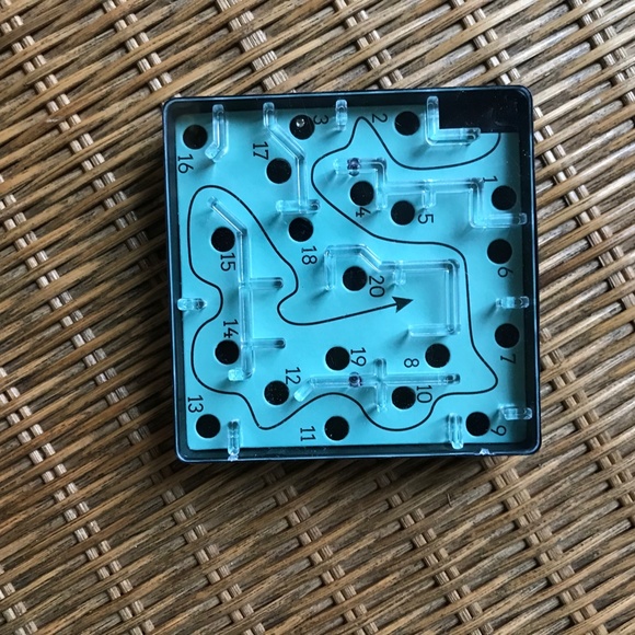 Greenbrier International Marble Maze Number Game Fidget Hand Sized Puzzle - Picture 1 of 3